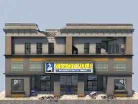 Downtown Shamway in 7 Days to Die