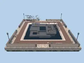 Square Water Plaza in 7 Days to Die