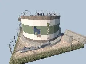 Busted Industrial Tank in 7 Days to Die