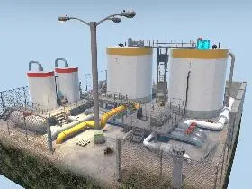 Clunky Oil Station in 7 Days to Die