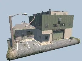 Derelict Warehouse in 7 Days to Die