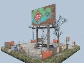 Corona Wipes Billboard in 7 Days to Die