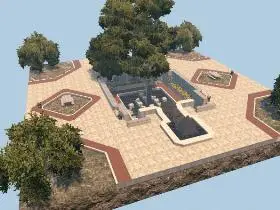 Waterfall Plaza in 7 Days to Die