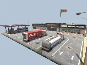 The Road Gentleman Truck Stop in 7 Days to Die