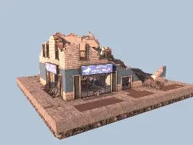 Ruined Post Office in 7 Days to Die