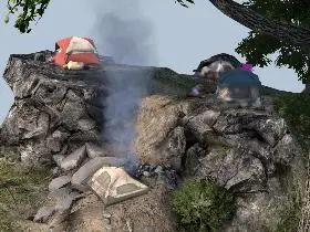 Hillfall Camp in 7 Days to Die