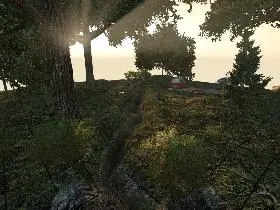 Deserted Creek Campsite in 7 Days to Die