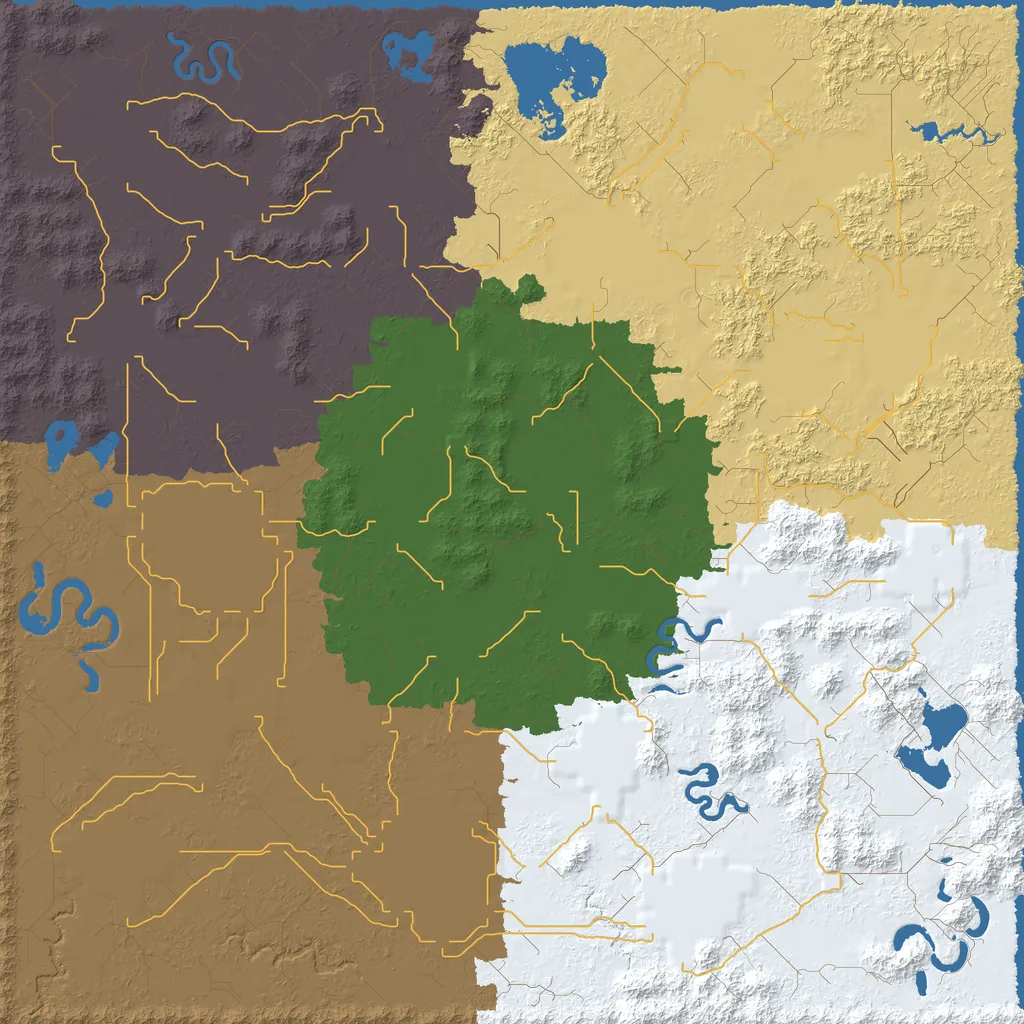 Map of Yanuteyi Mountains, seed canyon at 10240