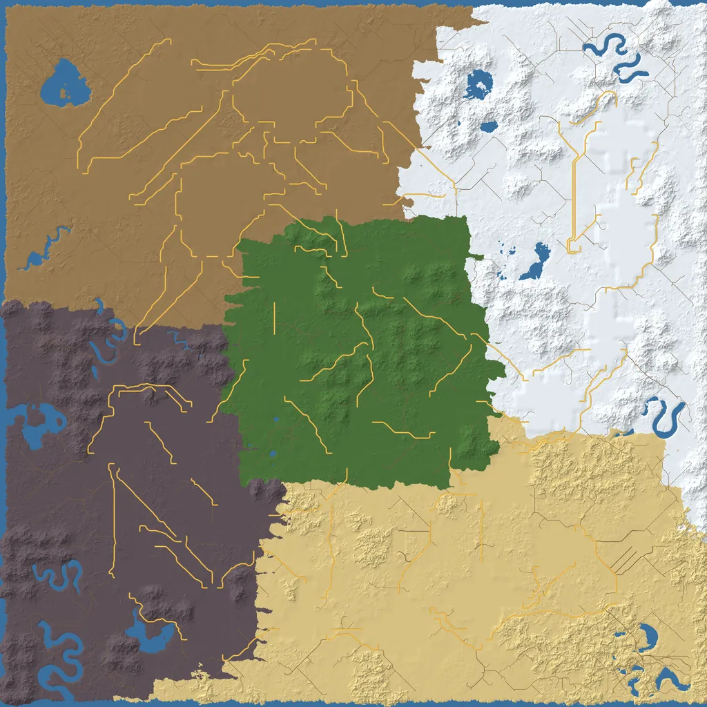 Map of Old Fedeni Mountains, seed lucky at 10240