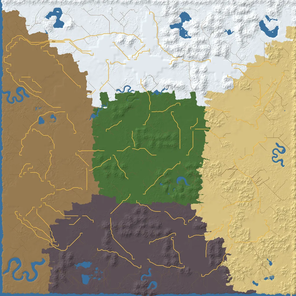 Map of New Kaceka Territory, seed Navezgane at 10240