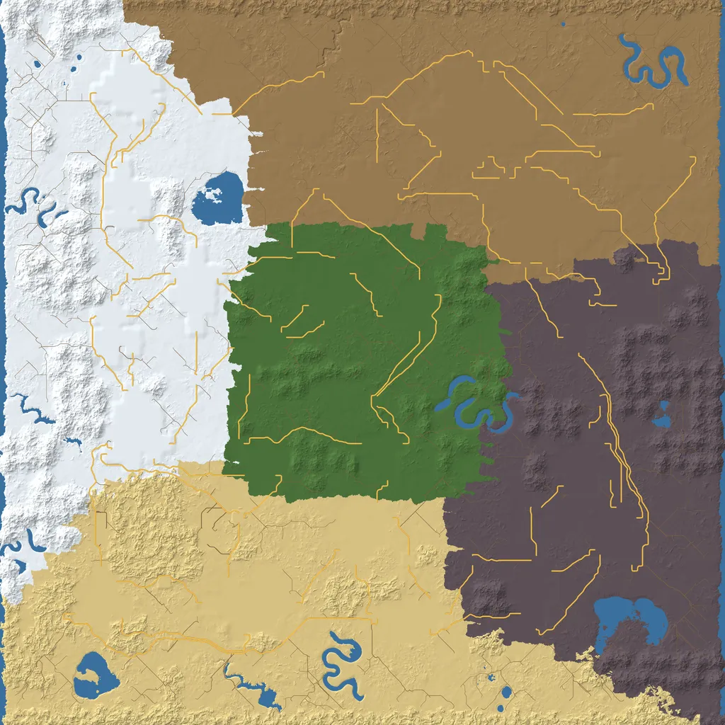 Map of North Sisea County, seed undead at 10240