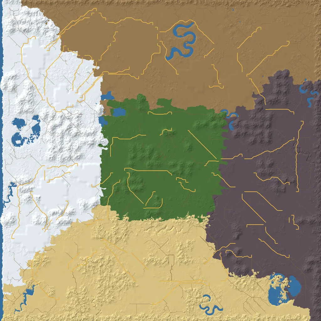 Map of Tanifo County, seed wilderness at 10240