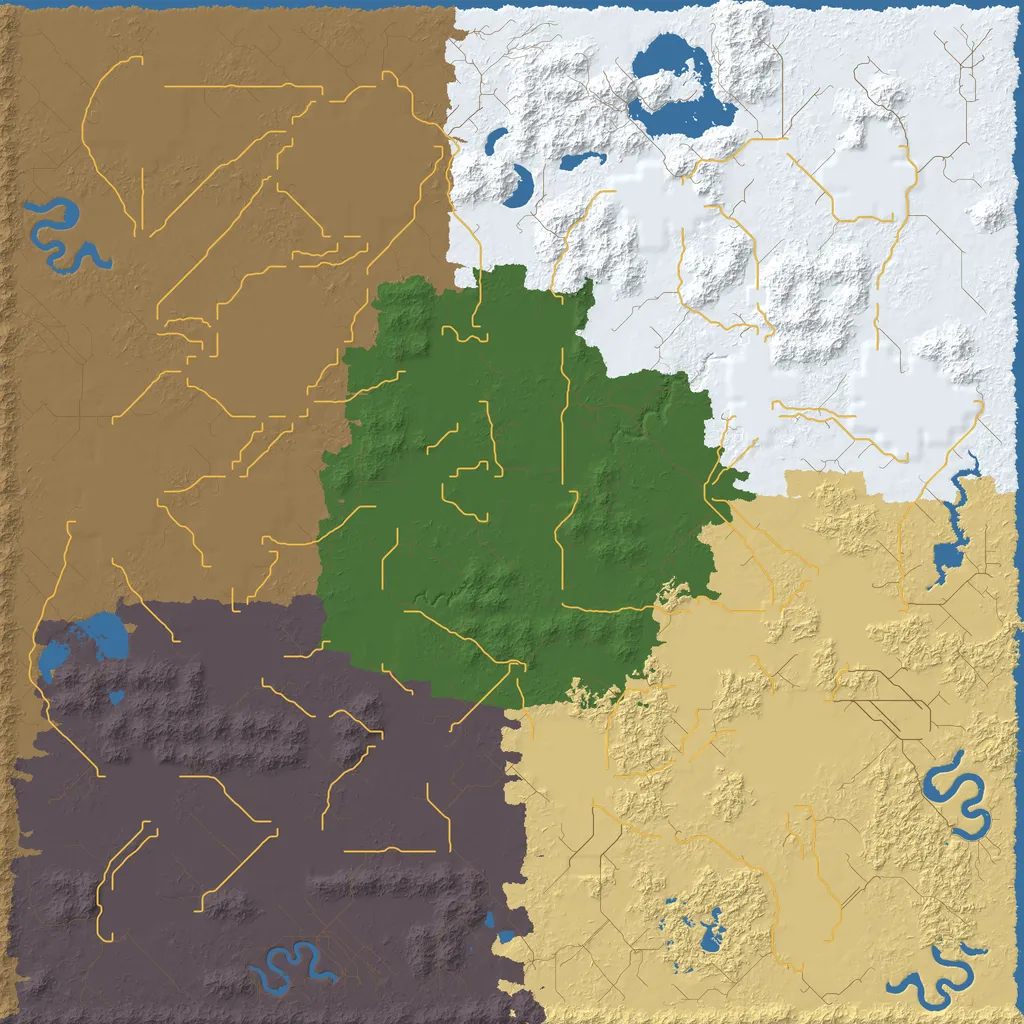 Map of Inedo Valley, seed winter at 10240