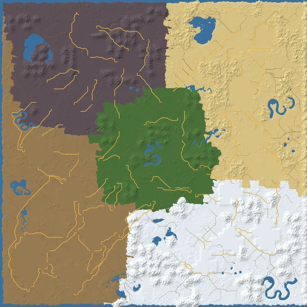Map of South Tecediro County, seed wolf at 10240