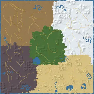 Map of the world seed at 10240