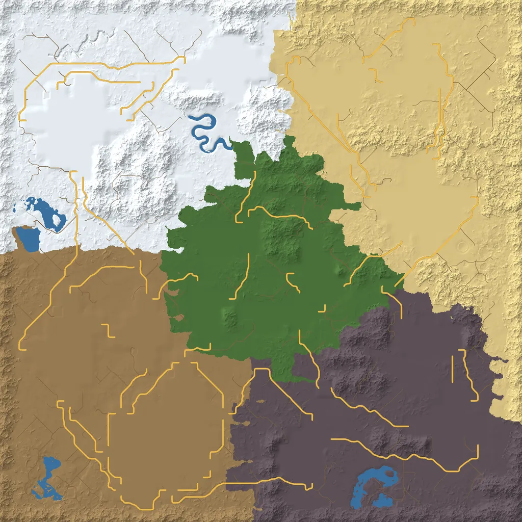 Map of South Bidehede Territory, seed A18b155 at 6144
