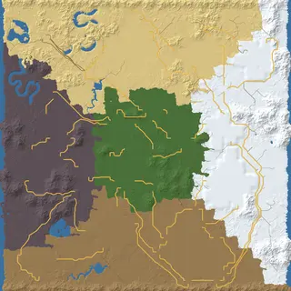 Map of the fortress seed at 6144
