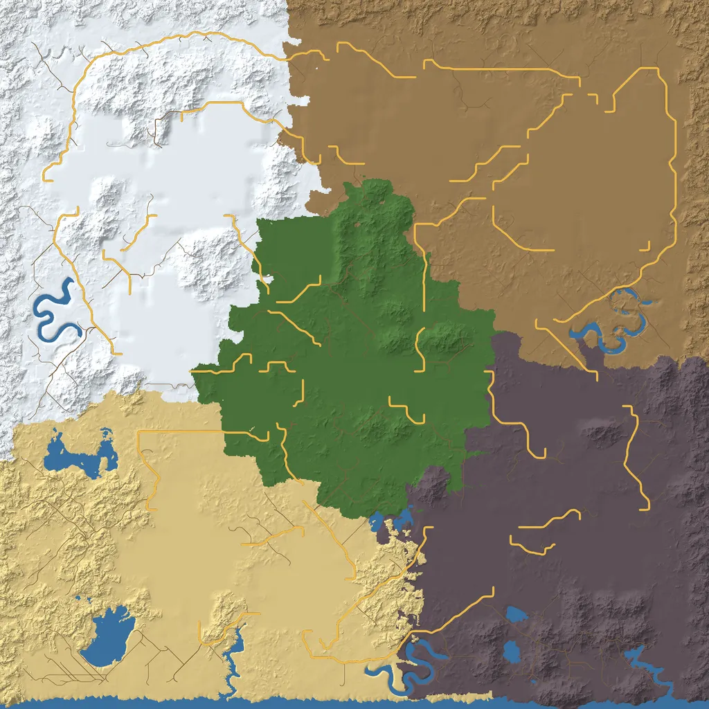 Map of Rawomo Territory, seed frontier at 6144