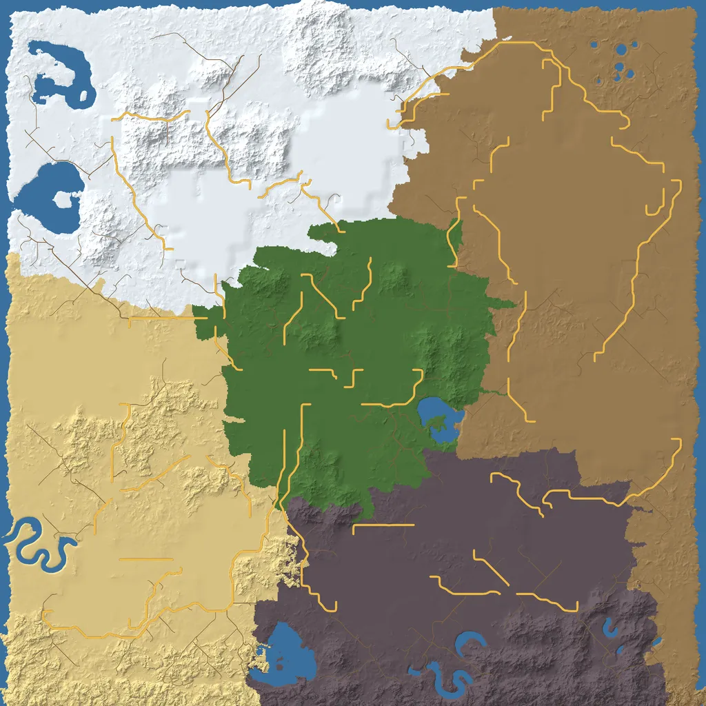Map of Zeziga County, seed Gridsquaregaming at 6144