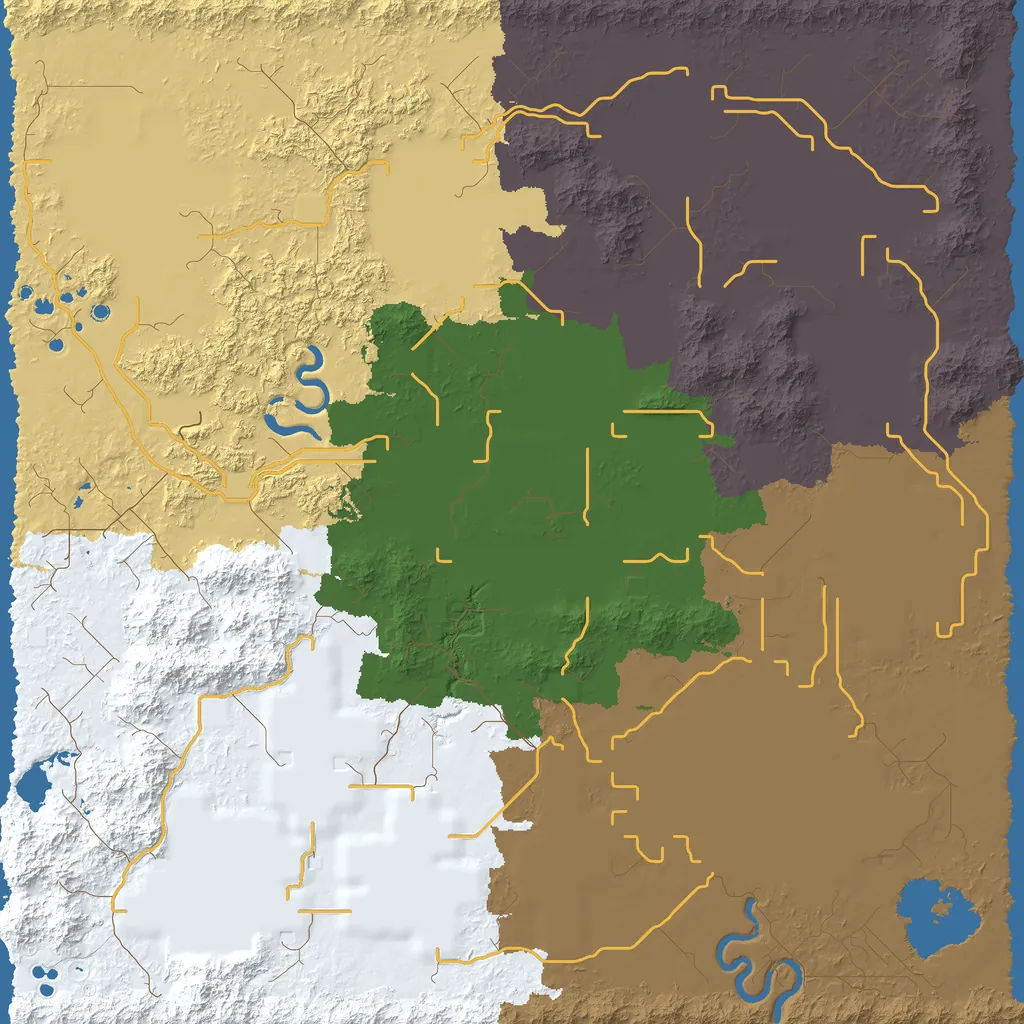 Map of Ganejamo Territory, seed IceFire at 6144