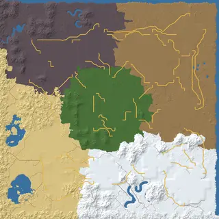 Map of the outpost seed at 6144