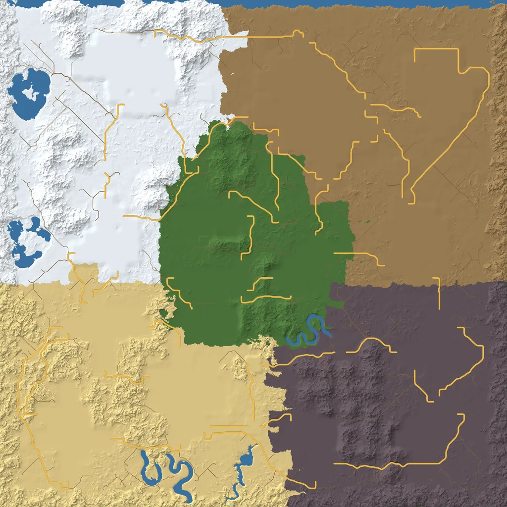 Map of Zahoge Valley, seed random at 6144