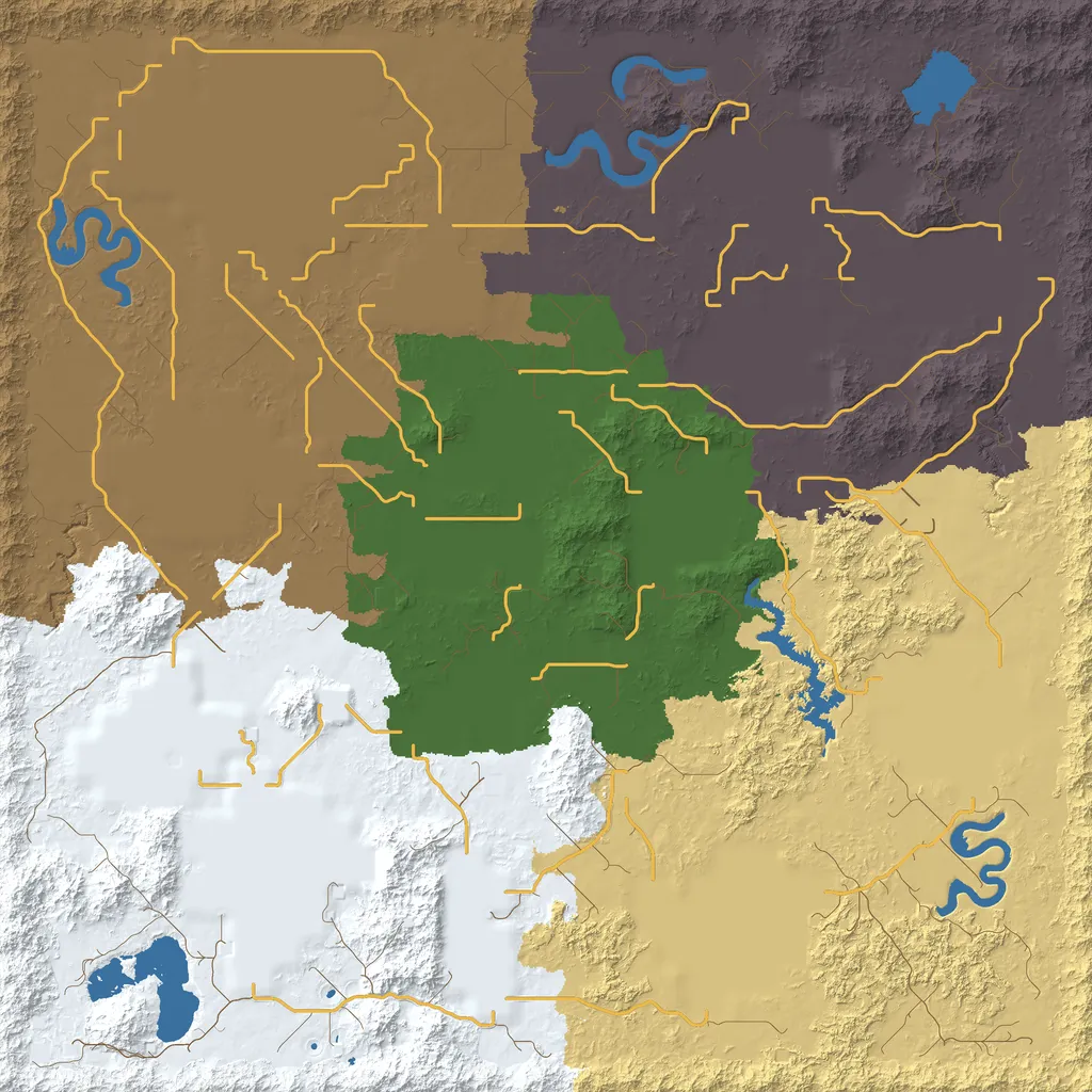 Map of East Pucere County, seed snow at 6144
