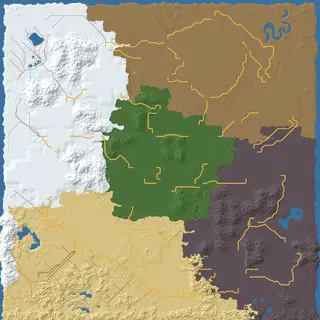 Map of the Wonderland seed at 6144