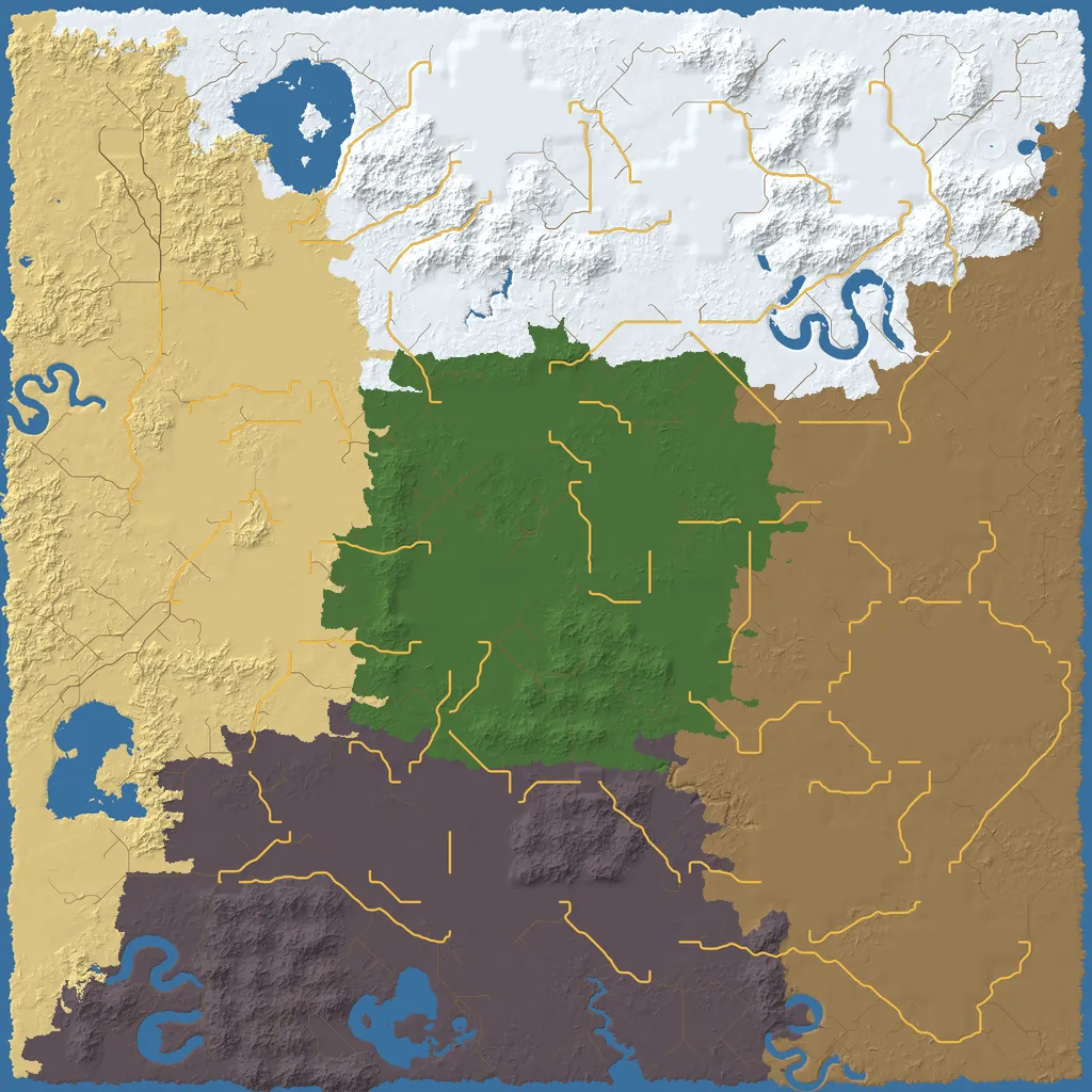 Map of East Polejiye Territory, seed abc at 8192