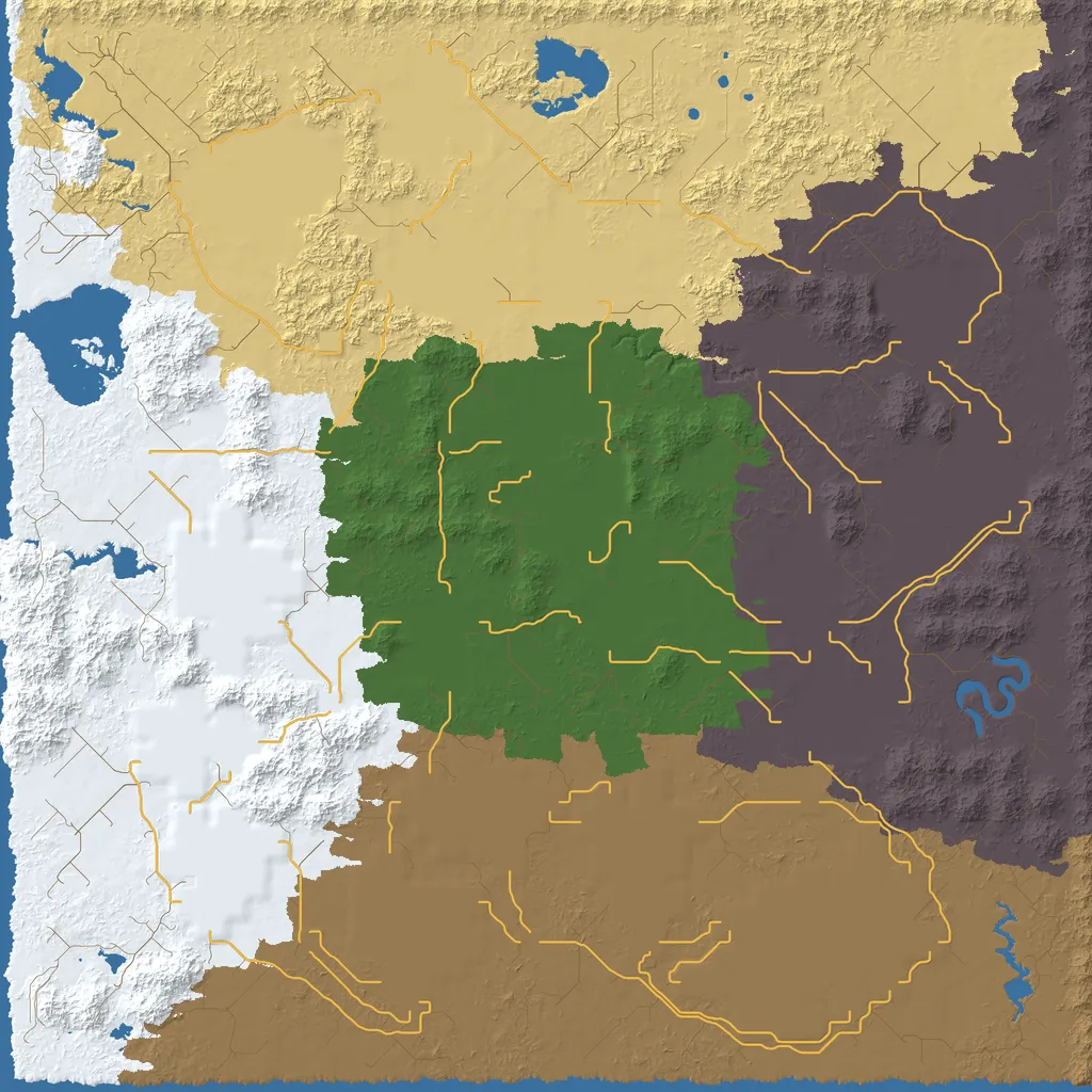 Map of West Jokemuyo Mountains, seed autumn at 8192