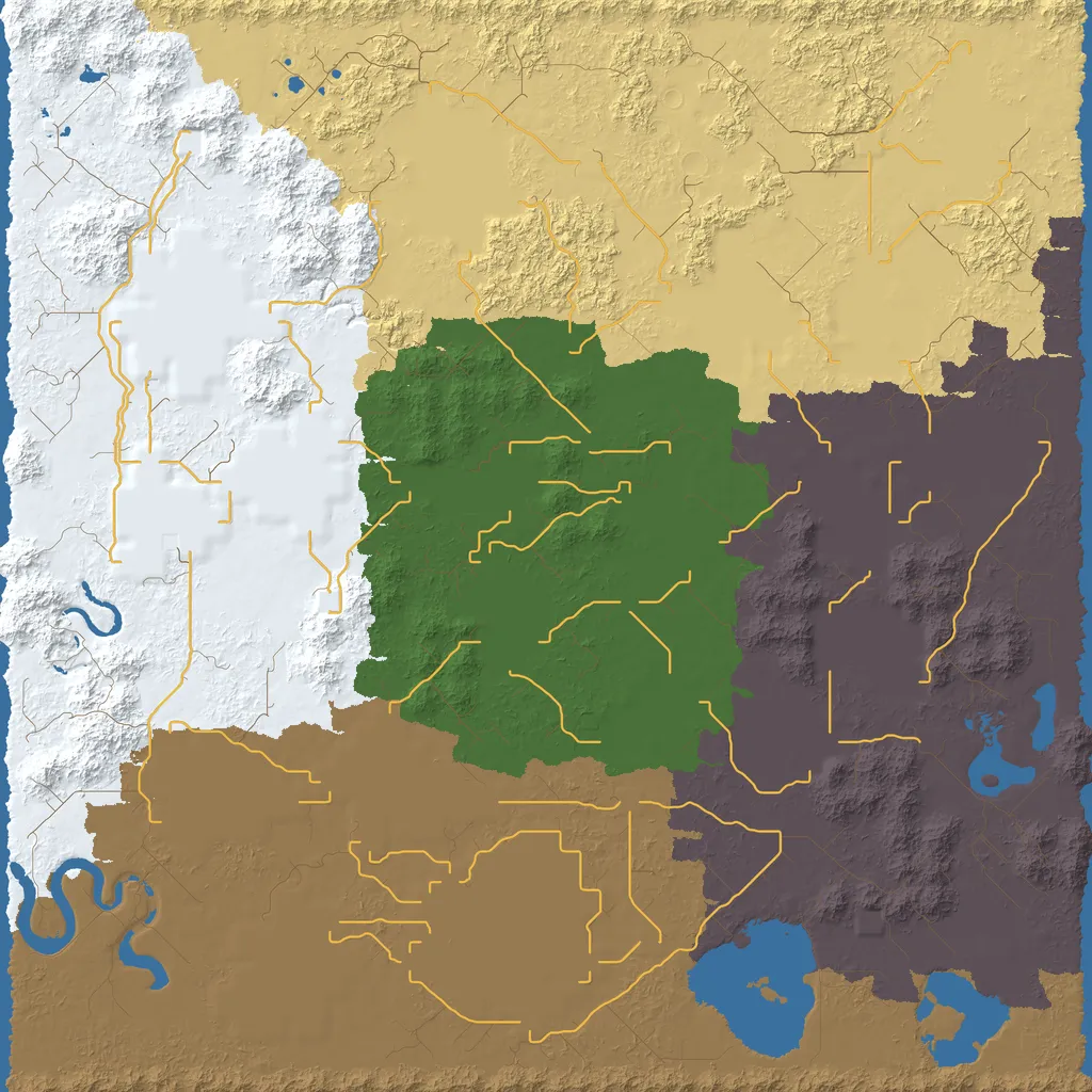 Map of South Kalebodu Territory, seed canyon at 8192