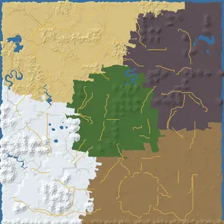 Map of the fortress seed at 8192
