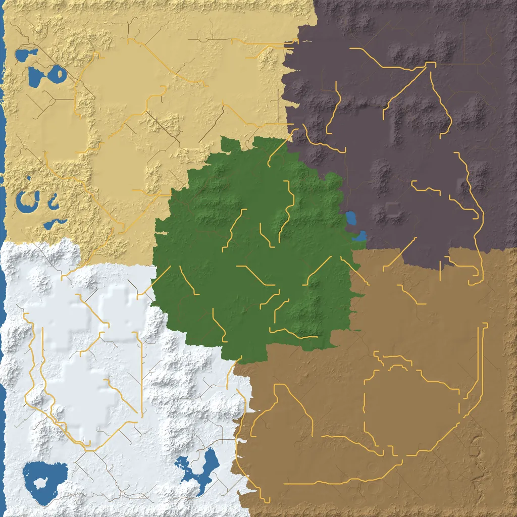 Map of South Cericeze Valley, seed HepaticPhaedra at 8192