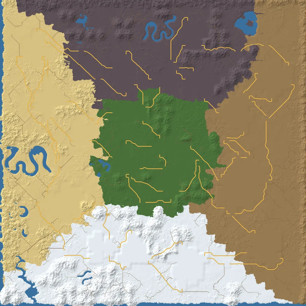 Map of Ogikawa Territory, seed High-speedBuchan at 8192