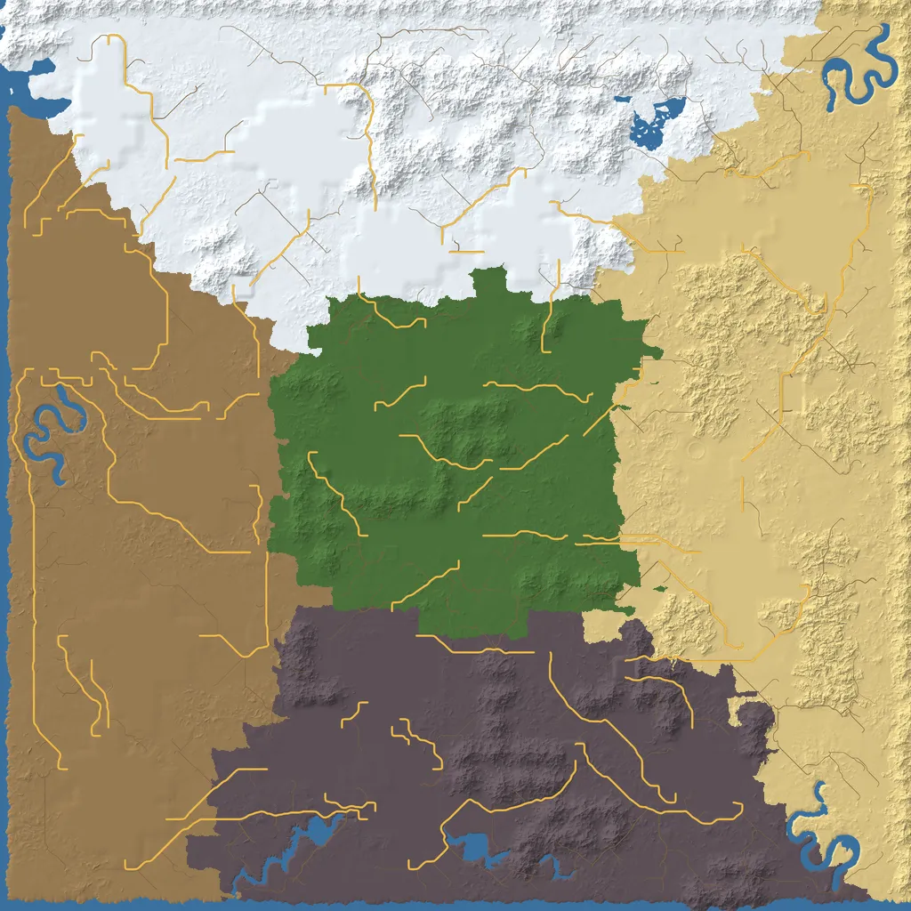 Map of Gaposayo County, seed island at 8192