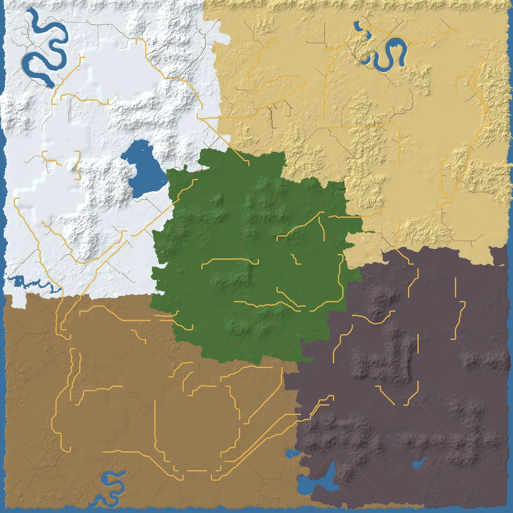 Map of Civureme County, seed sanctuary at 8192