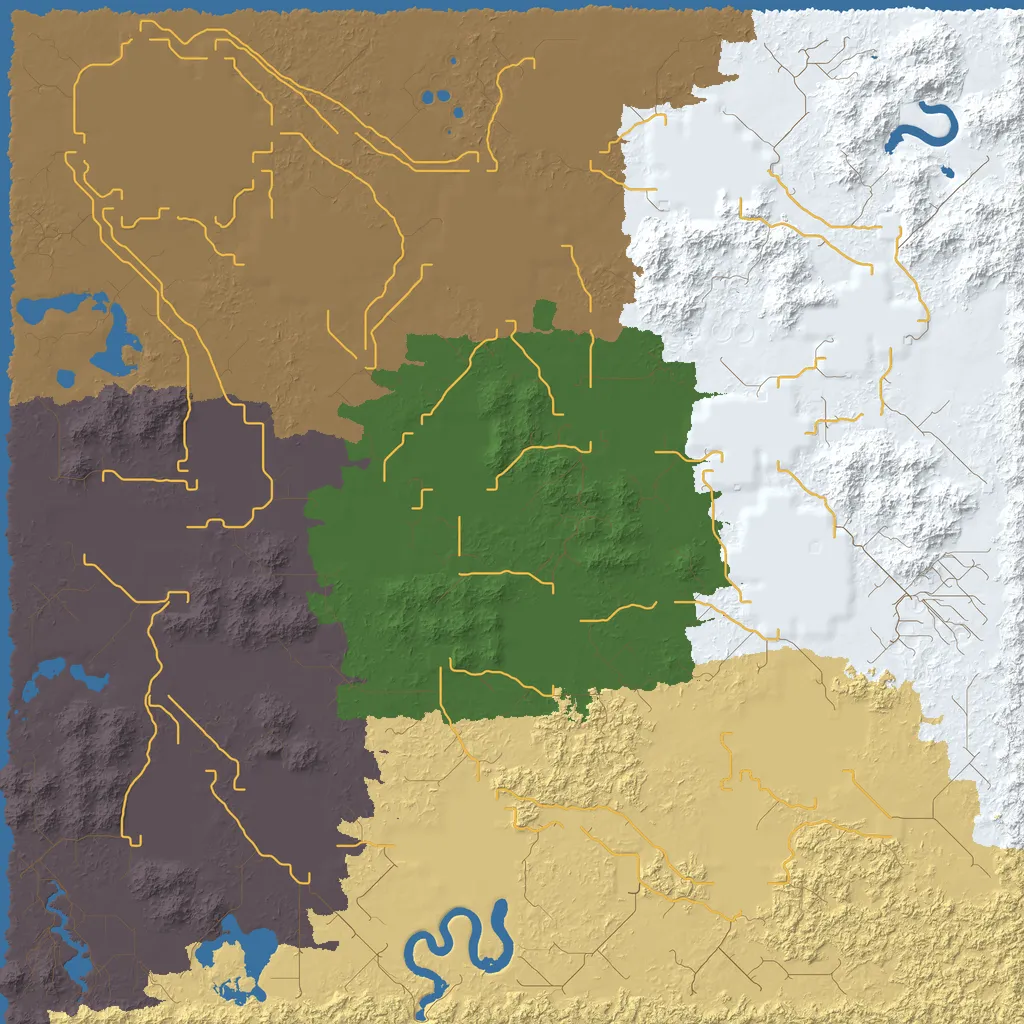 Map of East Fakope Territory, seed wilderness at 8192