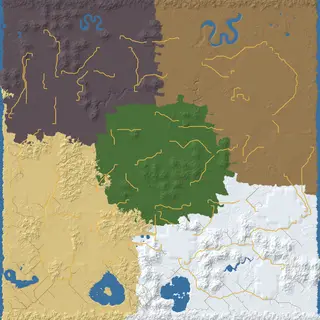 Map of the Wonderland seed at 8192